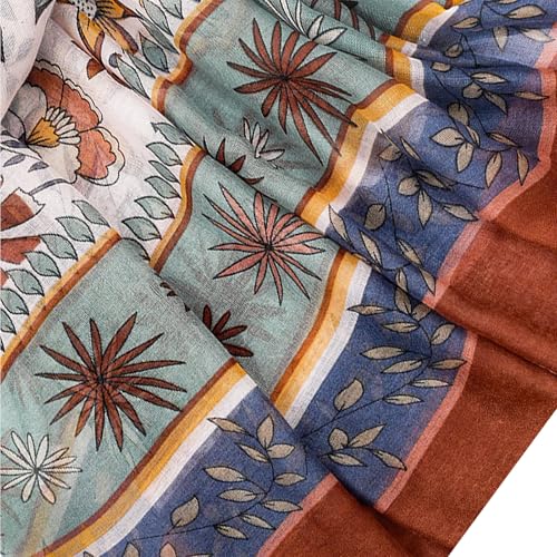 vimate Lightweight Scarf for Women Fashion Head Cover Hijab Cotton Voile Scarf Shawl Wrap for Spring Fall Winter Season - color: J2#.style 39