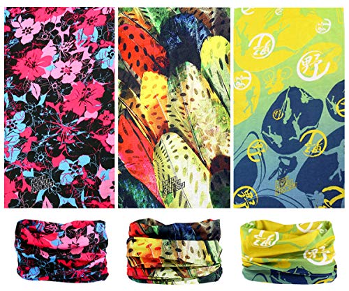 Toes Home 6PCS Outdoor Headband Elastic Seamless Bandana Neck Gaiter Scarf Sport Headwear Boho Series for Yoga Hiking - color: Painting Series