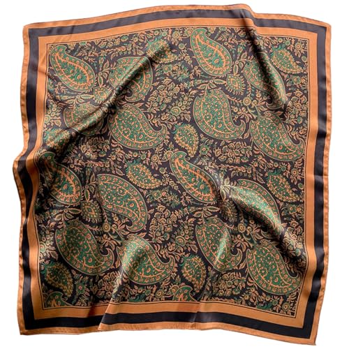 XL 43 Inch Extra Large Square Scarf Fashion Scarves Silk Feeling Hair Scarf Wrapping Scarfs Night Sleeping Headscarf - color: Ba101