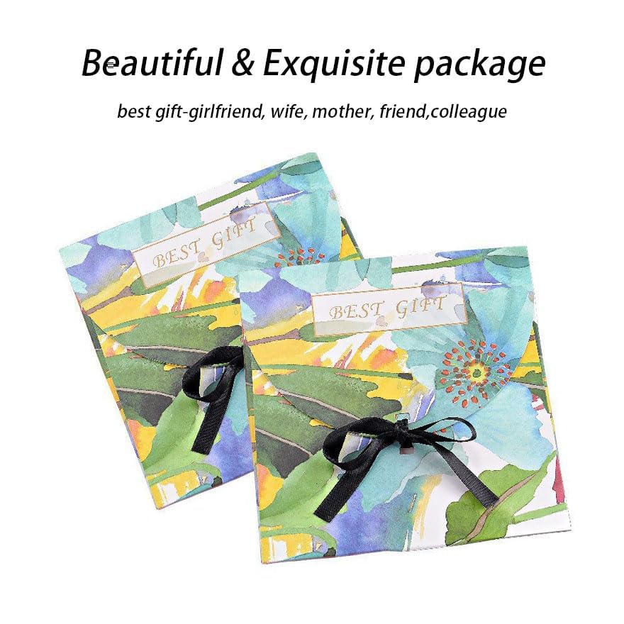 100% Mulberry Silk Neck Scarf - 21'' x 21'' Lightweight Neckerchief - Women Men Small Square Digital Printed Scarves - color: Flower005