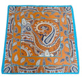XL 43 Inch Extra Large Square Scarf Fashion Scarves Silk Feeling Hair Scarf Wrapping Scarfs Night Sleeping Headscarf - color: Ba1023
