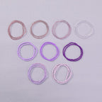 18-20PCS Colorful Bohemia Seed Beaded Bracelets Set Stackable Boho Stretch Bangle Bracelets Multilayer Boho Anket Concert Summer Beach Vaction Surf Jewelry Accessory - color: Purple-20pcs