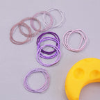 18-20PCS Colorful Bohemia Seed Beaded Bracelets Set Stackable Boho Stretch Bangle Bracelets Multilayer Boho Anket Concert Summer Beach Vaction Surf Jewelry Accessory - color: Purple-20pcs